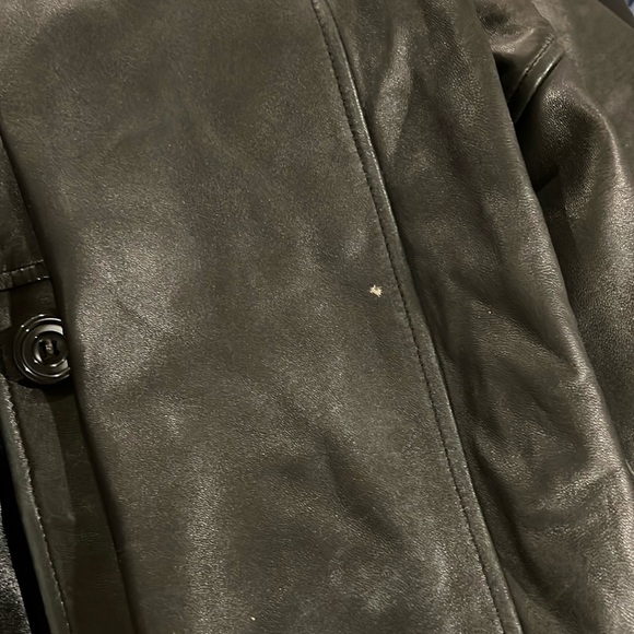 Winlit Vintage Black Leather Womens Jacket, size L - Picture 7 of 9